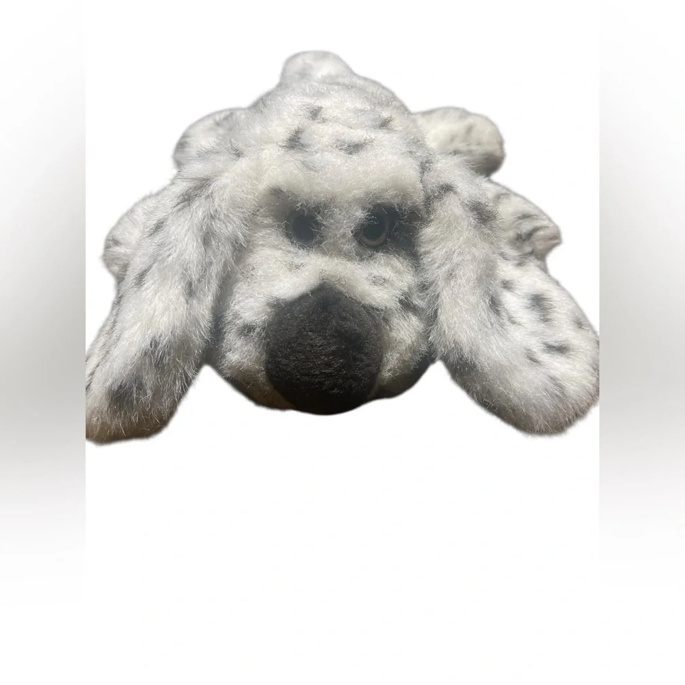 Vintage Spotted Dog Plush Stuffed Animal 15-16” Realistic Floppy Puppy – No Tag